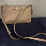 Coach  Beige Leather Bow East West Crossbody Bag Photo 0