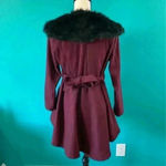 ⭐️ Marron jacket with faux fur neck lining Purple Photo 1