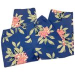 Liz Claiborne Crazy Horse by  | Blue Floral Stretch Capri Pants Cotton Spandex 10 Photo 0