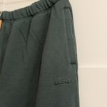SKIMS Cotton Fleece Classic Straight Leg Pant in Spruce, Size X-Small Photo 6