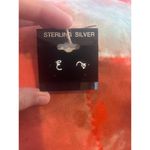 Sterling silver earrings c10 letter e 925 sterling silver Photo 2