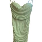 Privy  Privately Privileged Light Green Mini Ruched Sample Dress Women’s Sz Small Photo 0
