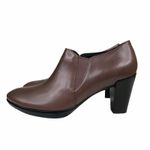 Ecco Shape 55 Plateau Stack Leather Bootie Womens Size EU 40 US 9-9.5 NEW Photo 3