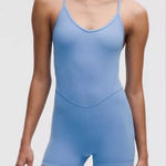 Lululemon Align Cross-Back Bodysuit 4” in Pool Party Photo 0