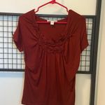 Coldwater Creek EUC |  women’s blouse with decorated neckline — small‎ Photo 0