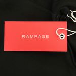 Rampage Cropped Black V-Neck Varsity Sweatshirt Size Large NWT Photo 6