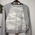 American Eagle  Outfitters Gray Camo Raglan Sweatshirt Womens Size Small Photo 2