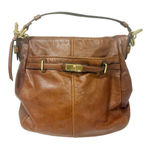 Coach  Chelsea Brown Leather Ashlyn Hobo- Walnut Gold Hardware Shoulder Bag Photo 0