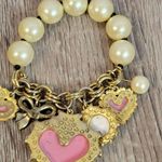 Betsey Johnson Half-Stretch Lips Charm Bracelet and Necklace Photo 9