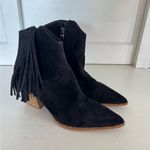 Coconuts by Matisse  black fringe pointed toe ankle boots size 10 Photo 1