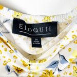 Eloquii Yellow Floral On/Off Shoulder Cropped Top, Size 20 Photo 2