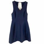 Halston Heritage Halston Women’s Size 6 Black Silk Fit & Flare V-Neck Back Cutout Dress NWT Photo 12