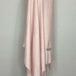 Osiya 100% Cashmere Pink Fringe Wrap Scarf Photo 1