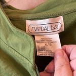 Mandalay Bay French terry Green Jacket with Sunflower Embroidery and beading xl Photo 2