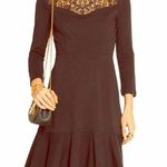 Erdem Reiko Ponte Jersey Black Dress Size US 10 Photo 5