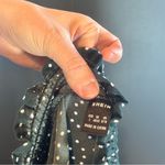 SheIn Green & White Long Sleeve High Neck Polka Dot Dress Size Large Photo 10