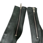 RtA Madrid Stretch Leather Skinny Pants Charcoal Gray Lambskin Zip Sz 27 Photo 5