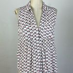 Anthropologie  52 Conversations Colloquial Sleeveless Buttondown in Bicyclette Photo 1