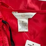 Private Luxuries Pajama Set Size Medium Vintage Red Scarlet 100% Polyester Lace Photo 10