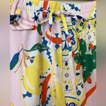 Maeve Anthropologie  Straight-Leg Silk Pull-On Pants XS NWT Photo 5