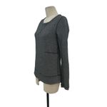 Lululemon Exhalation Pullover Heathered Speckled Black Gray Size 4 Photo 3