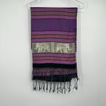 Pashmina Scarves Elephants Cashmere Scarf Shawl Wrap 72” Boho Festival Hippie Photo 1