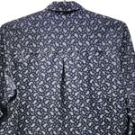 Lands' End  Paisley Button Up Shirt Blue 2X Photo 2