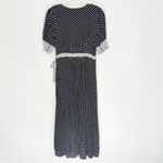 Anthropologie Maeve Breanna Polka Dot Wrap Midi Dress Black White Size 4 Photo 9