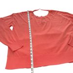 Diesel  Coral Pink Knit Sweater Top Cutout Shoulder Detail Long‎ Sleeve Large Photo 9