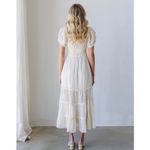 Free People Falling Sun Lace Insert Midi Dress in Tea Size Medium Photo 1