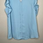 Banana Republic factory key hole ruffle sleeveless chiffon dress blouse xs Photo 3