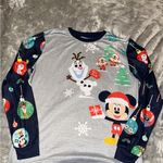  Holiday Long Sleeve Pajama Shirt w/ Mickey and Olaf - 100 years of Disney Photo 0