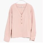 Madewell NWT  Gauzy Cotton Evert Top Sz.‎ XS Wisteria Dove Photo 1