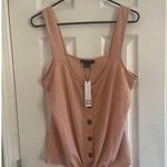 Sanctuary Women's Golden Hour Button Front Tie Hem Tank, A64 Photo 0