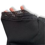 Ymi  Black Eyelet Lace Trim Romper Sz S Photo 3