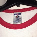 Jerzees ❤️PRICED TO SELL❤️ CLOSET CLEAR OUT WHITE/RED BASEBALL TEE STYLE HOSPITAL PROMOTIONAL GRAPHIC TEE Photo 2