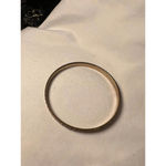 Vintage Gold Tone Chain Link Pattern Bangle Bracelet Photo 1