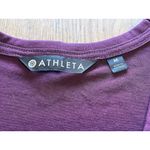 Athleta  Relaxed Top Long Sleeve‎ Lightweight Size Medium Athletic Preppy Lounge Photo 5
