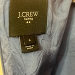 J.Crew  Suiting Wool Blend Ruffle Neck Sheath Dress, Blue Size 0 Photo 5