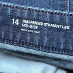 Liz Claiborne  Mid Rise Girlfriend Straight Leg Blue Jeans Womens 14 Denim Casual Photo 4