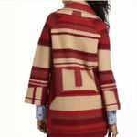 Anthropologie SPARROW ANTHRO Satra Red Plaid Wool Blanket Sweater Coat Barn Jacket S Photo 3
