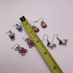 Lot Of 4 Costume Earrings Pierced Dangle / Drop Easter Egg, Rabbit, Pug, Koala Photo 6