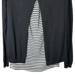 Torrid  Black Open‎ Back Sweater Layered Over Black/White Tank #10254291 1/1X Photo 7