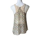 Willow & Clay Semi Sheer Beaded Tank Top, Sz L Photo 1