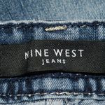 Nine West  Denim Blue Jeans Size 12 X 30 Straight Leg Embroidered Bling Boot Photo 7