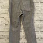 A New Day Women’s gray w/ white stripes pull-on pants ankle length Size 8 Photo 1