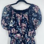 Adrianna Papell Womens Off Shoulder Blouson Burnout Dress Dress Purple Blue Sz 6 Photo 7