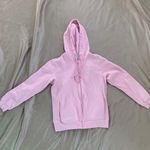 Pastel Pink Zip Up Sweatshirt Photo 0