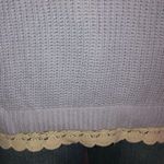 Kimchi Blue  lavender lace hem crop sweater Photo 2