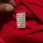 Calvin Klein Red Ruffled Midi Dress Photo 5